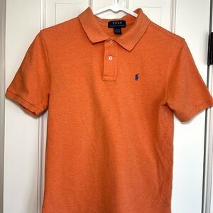 Polo Ralph Lauren Orange Polo Shirt Boys Size 14-16 Large